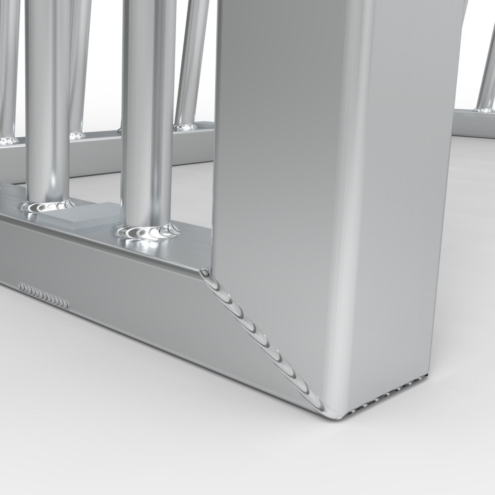 Klein anti-vandalisme aluminium voetbaldoel - Alusport AA120 - 1.2 x 0.8 m