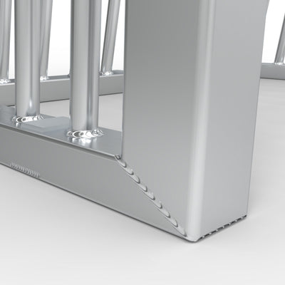 Klein anti-vandalisme aluminium voetbaldoel - Alusport AA120 - 1.2 x 0.8 m