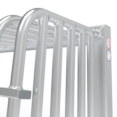 Klein anti-vandalisme aluminium voetbaldoel - Alusport AA120 - 1.2 x 0.8 m