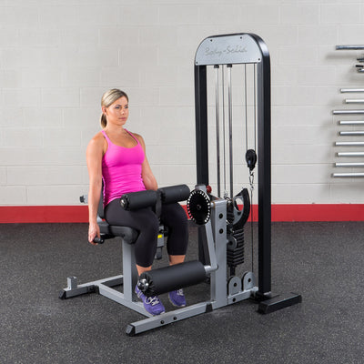Leg Extension & Leg Curl Machine - Body-Solid Proselect GCEC-STK Selectorized