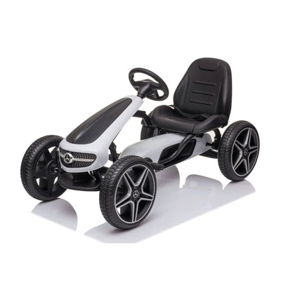 Witte Mercedes-Benz skelter - Voor kinderen 4 - 8 jaar en max. 30 kg