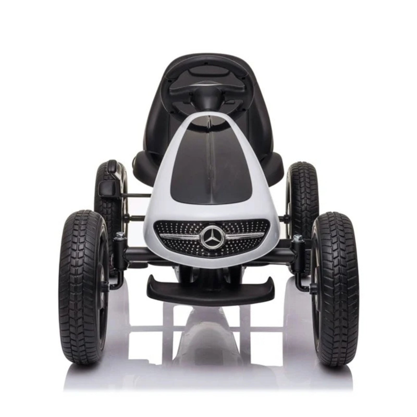 Witte Mercedes-Benz skelter - Voor kinderen 4 - 8 jaar en max. 30 kg