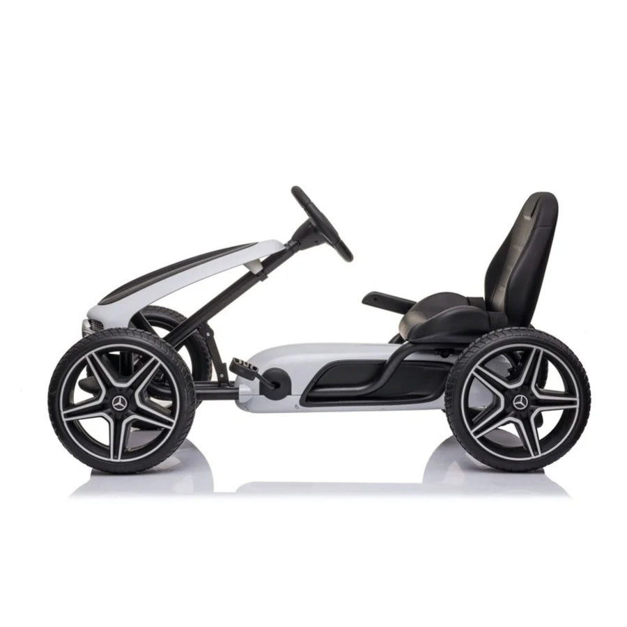 Witte Mercedes-Benz skelter - Voor kinderen 4 - 8 jaar en max. 30 kg