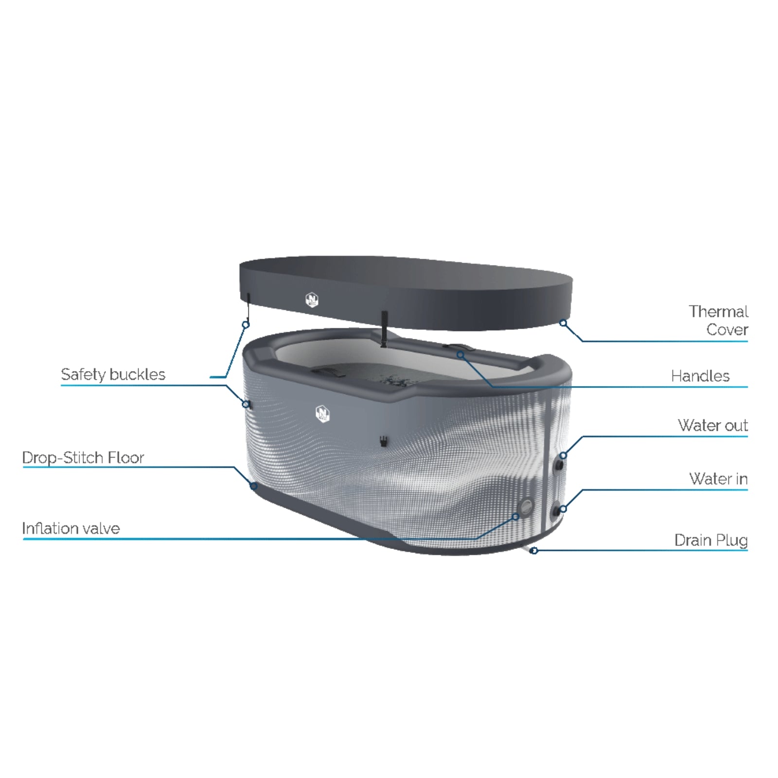 Netspa Ice 300 Järvi ijsbad met chiller