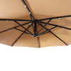 Netspa Jacuzzi / Spa parasol - Ø 250 x H 250 cm, UV50+ bescherming, stalen structuur met epoxy beschermlaag & LED-verlichting