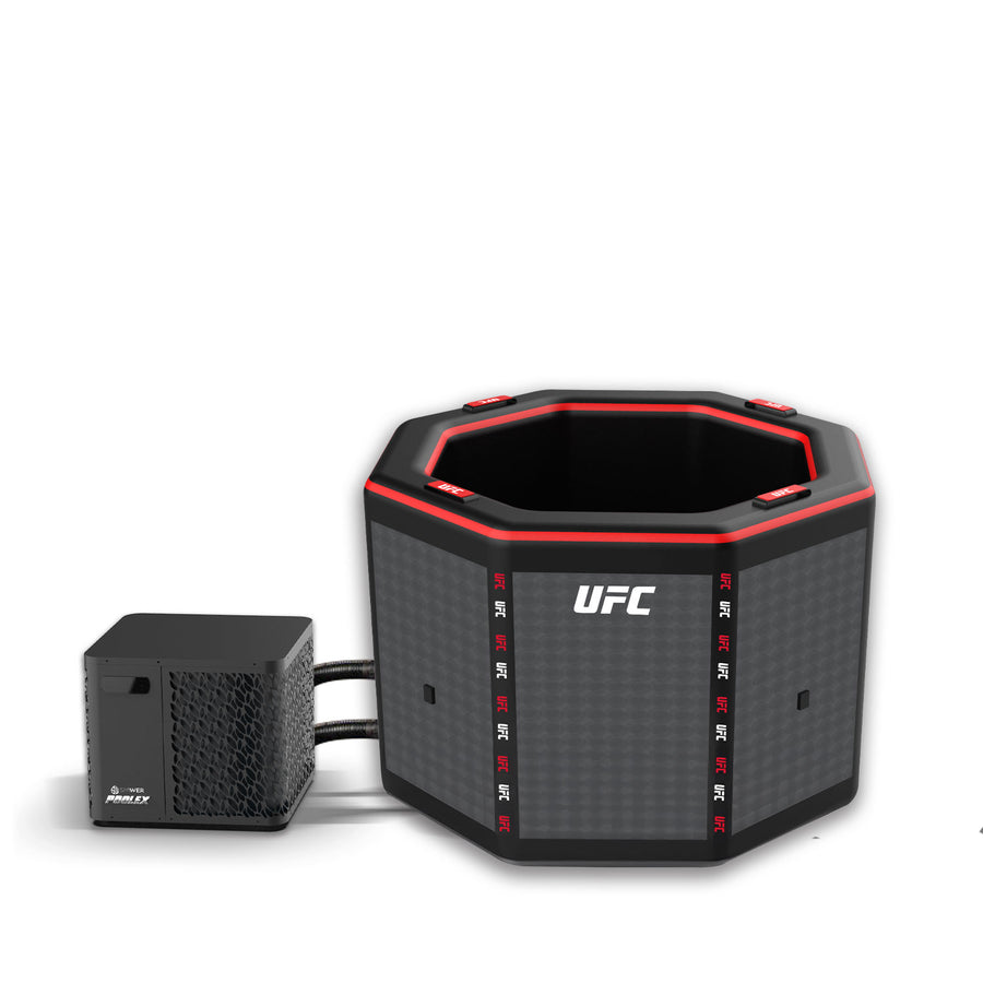 Netspa UFC Octogon ijsbad met 7 kW Poolex Spawer O'Spa chiller (3-40°C)