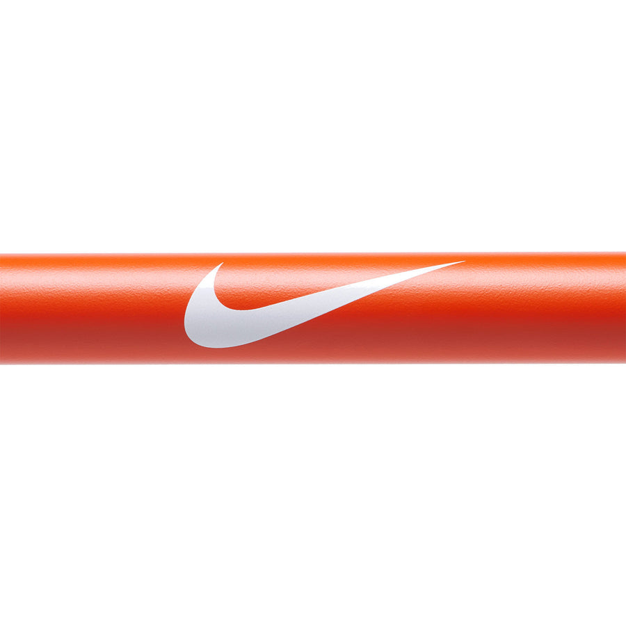 Nike Strength Coated Premium Barbell 15 kg - Oranje / Orange Swoosh - Cerakote coating