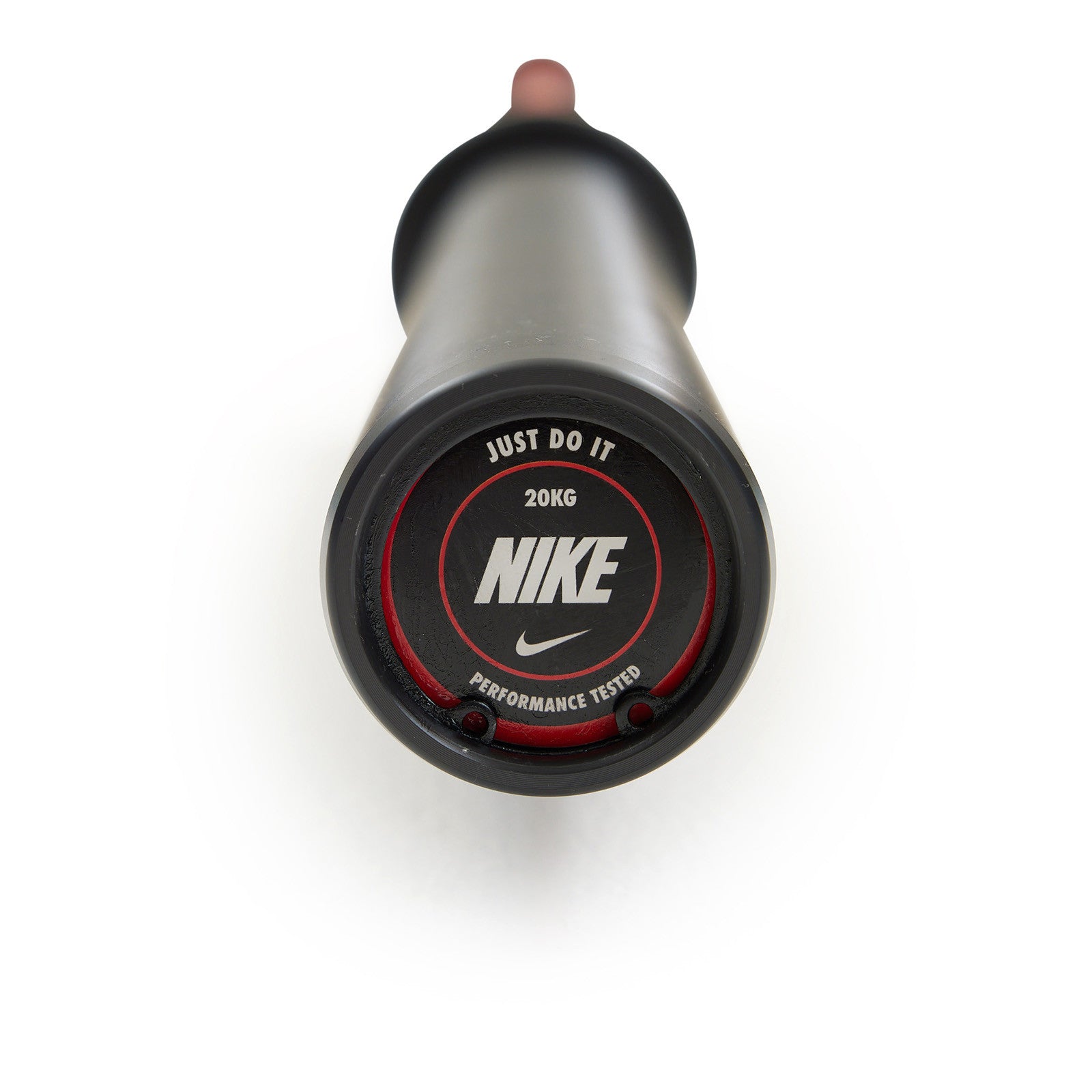 Nike Strength Coated Premium Barbell 15 kg - Rood / Red Swoosh - Cerakote coating