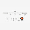 Nike Strength Coated Premium Barbell 20 kg "Just Do It" - Zwart - Cerakote coating