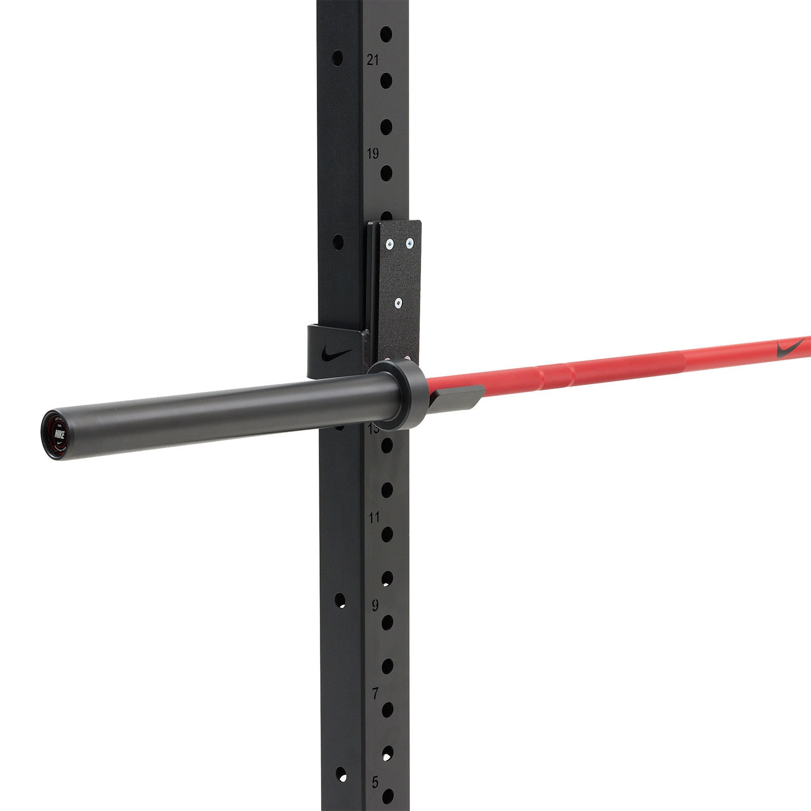Nike Strength Coated Premium Barbell 20 kg - Rood / Red Swoosh - Cerakote coating