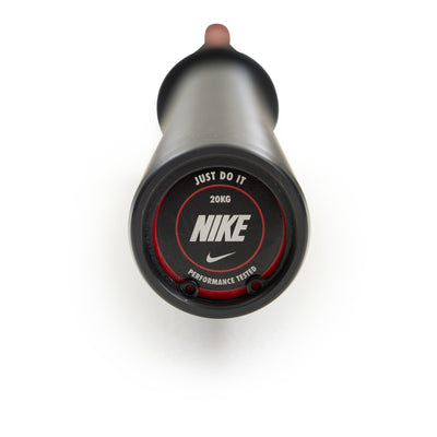 Barre Nike Strength Coated Premium 20 kg - Rouge / Swoosh rouge - Revêtement Cerakote
