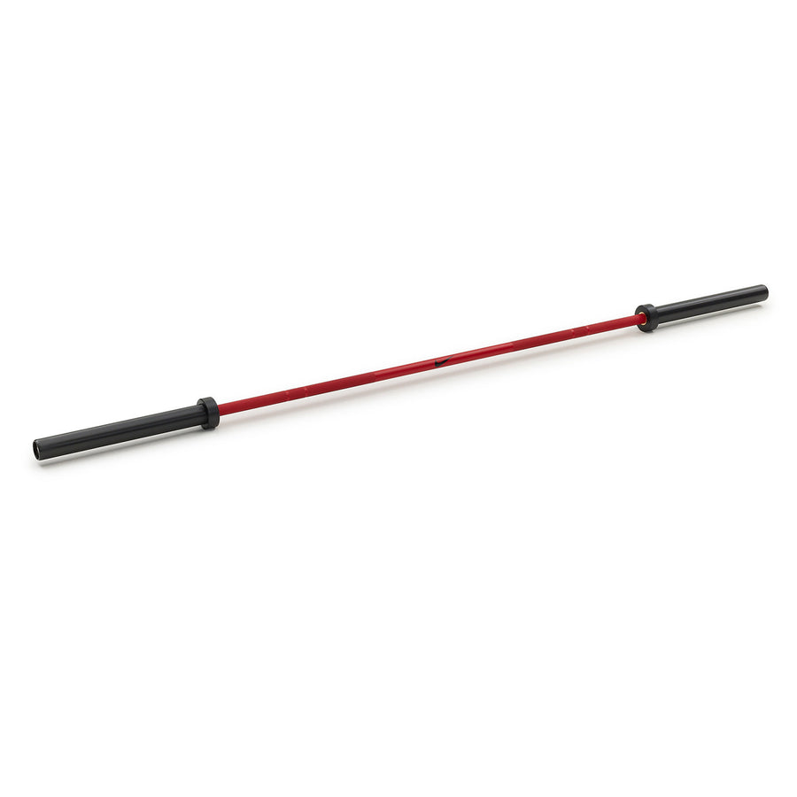 Nike Strength Coated Premium Barbell 20 kg - Rood / Red Swoosh - Cerakote coating