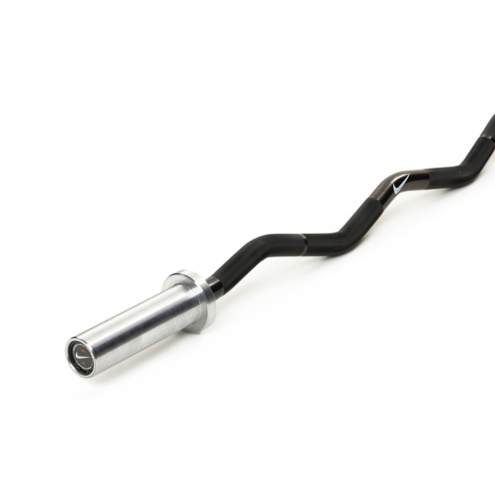 Barre Nike Strength Curl 10 kg - Noir / Swoosh noir