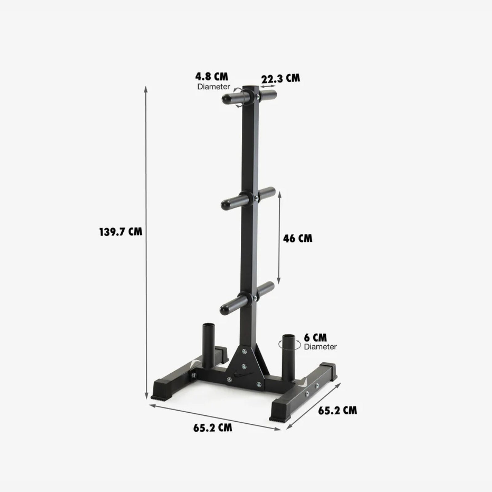 Support pour plaque et barre Nike Strength - Noir