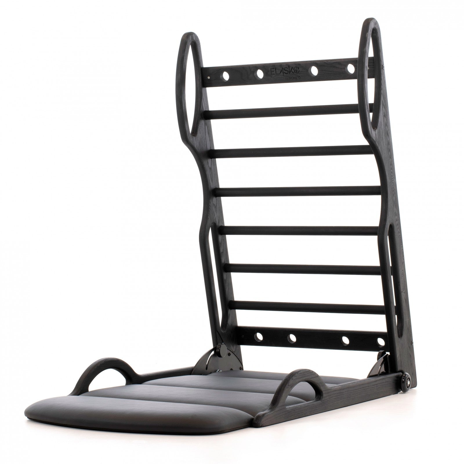 NOHRD Elasko Zwart - Verstelbaar frame voor stretching & balanstraining - Gebeitst eikenhout