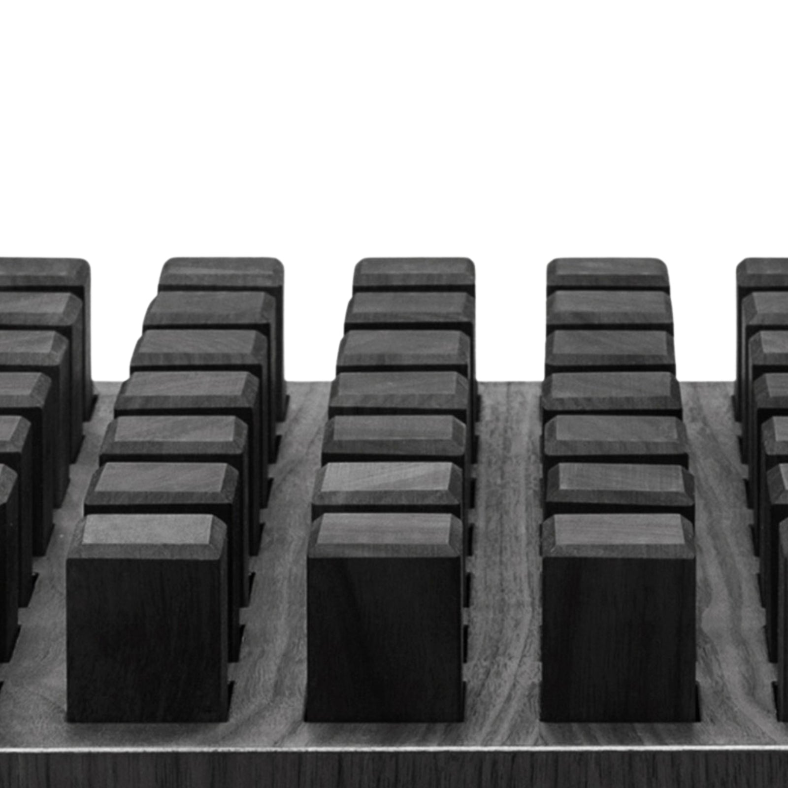 NOHRD Hedgehock Zwart - Ergonomische houten stoel - Gebeitst eikenhout