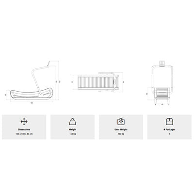 NOHRD SprintBok Pro Eiken loopband - gratis installatie