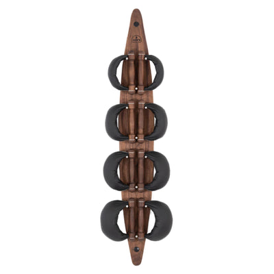 NOHRD Swing Board Set Walnoot - Kettlebells met opslag aan de muur - Notenhout en leer
