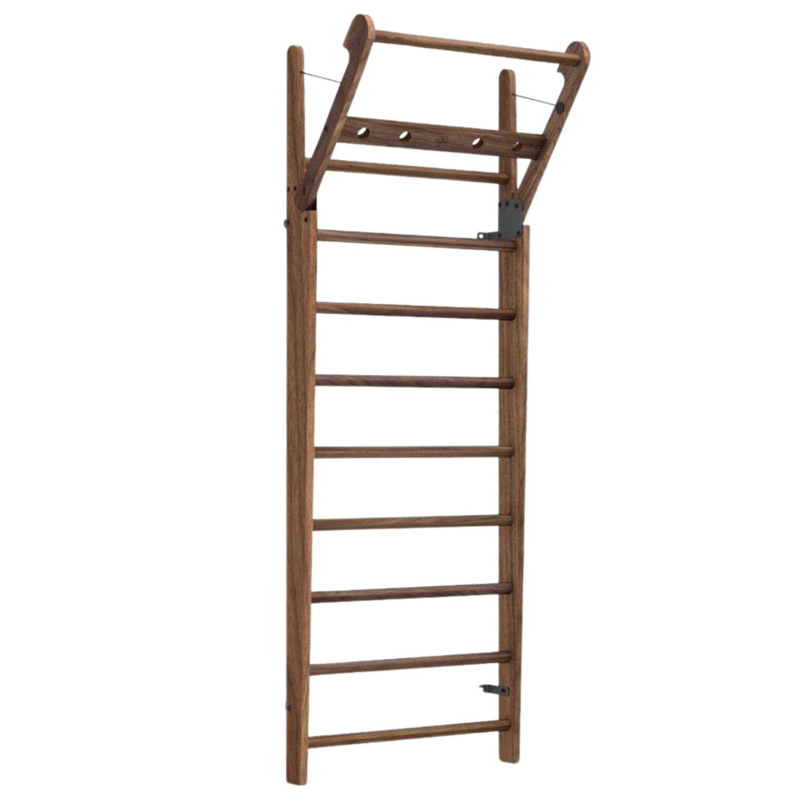 NOHRD Wallbars Walnoot - Uitklapbaar wandrek - Notenhout