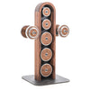 NOHRD Weight Plate Tower Vintage Eiken - Set met Gungnir Dumbbells & Barbell - Gebeist eikenhout