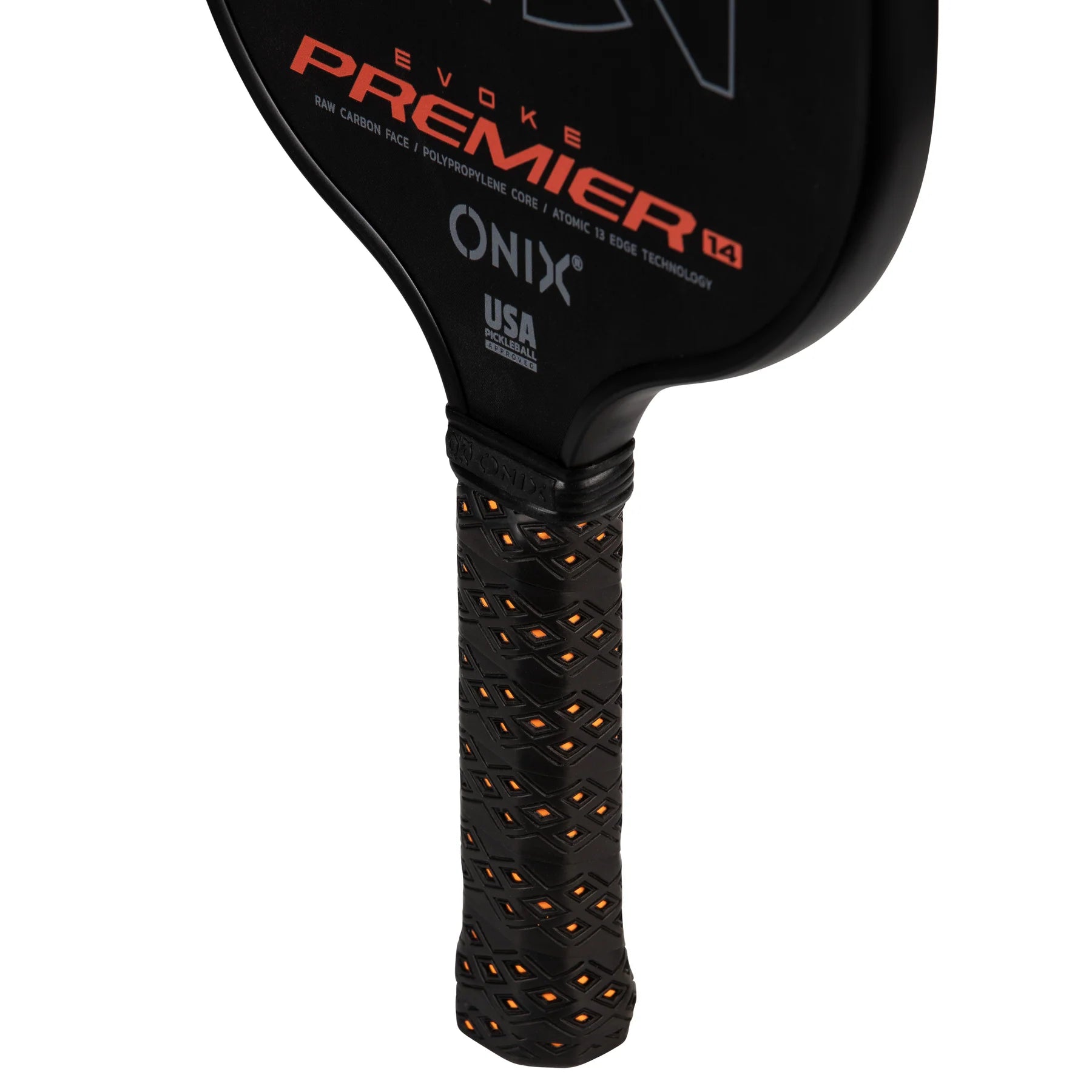 ONIX Evoke Premier Raw Carbon 14 (Control) Orange - Pickleball paddle - Toernooikwaliteit