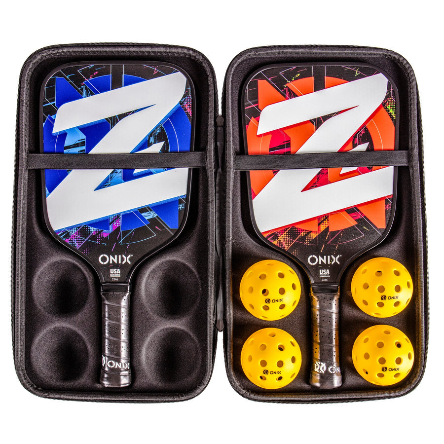 ONIX Z1 Pickleball Set - 2x recreationele Pickleball paddles + ballen