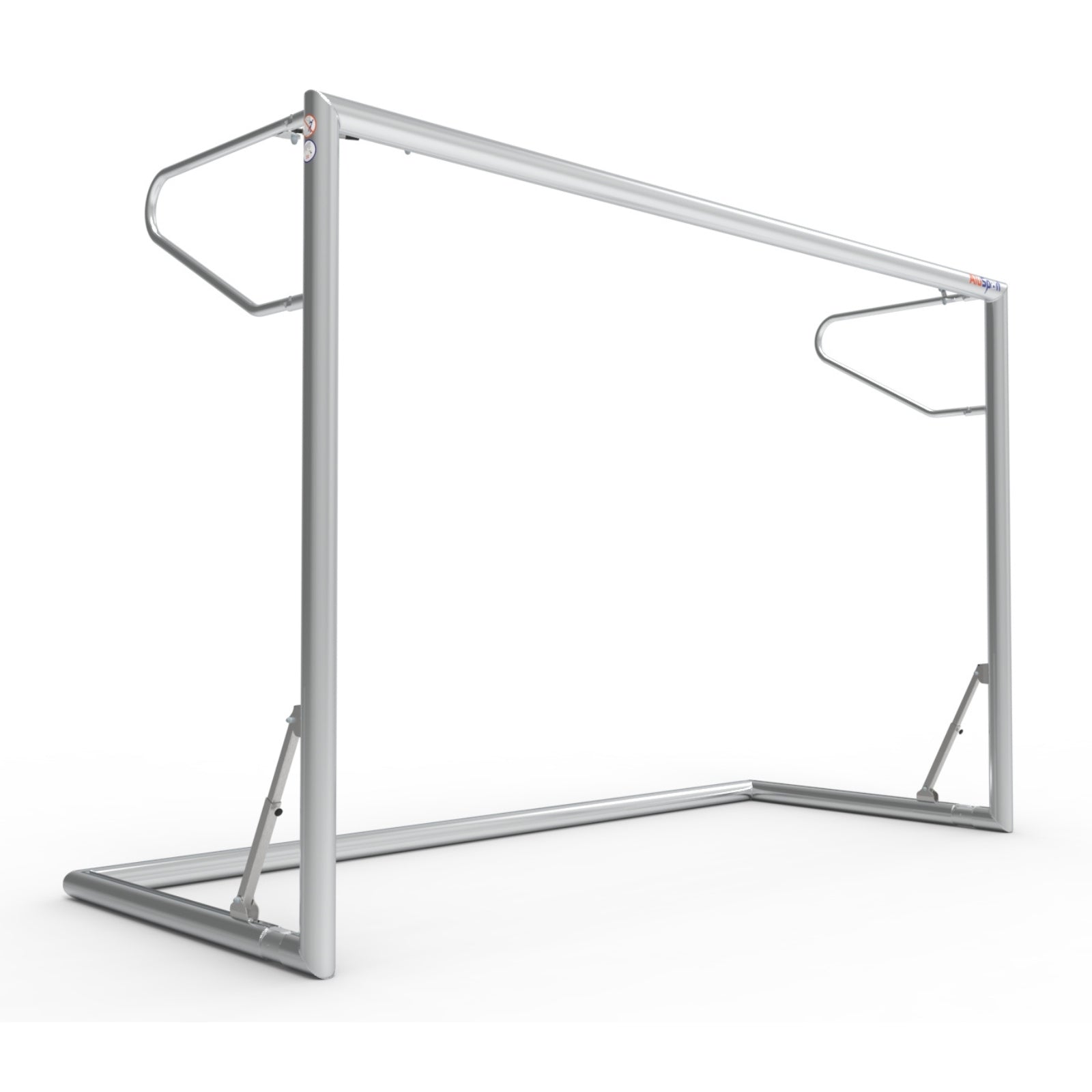 Opklapbaar professioneel aluminium voetbaldoel - Alusport TPI380V - 300 x 200 x 120 cm - incl. net