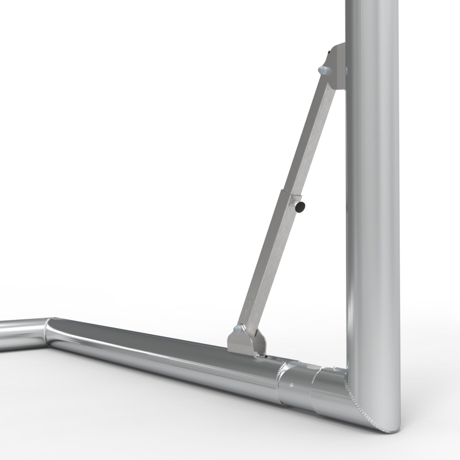 Opklapbaar professioneel aluminium voetbaldoel - Alusport TPI380V - 300 x 200 x 120 cm - incl. net