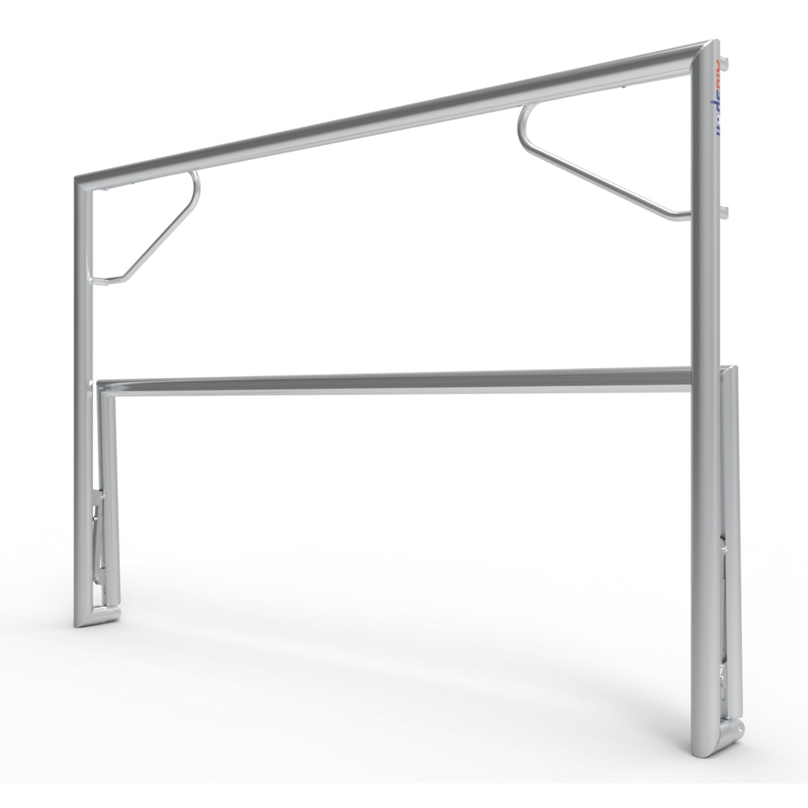 Opklapbaar professioneel aluminium voetbaldoel - Alusport TPI380V - 300 x 200 x 120 cm - incl. net