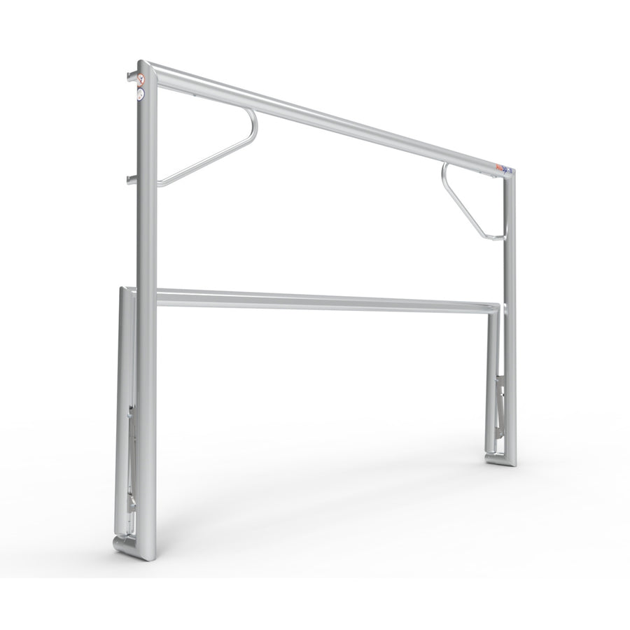 Opklapbaar professioneel aluminium voetbaldoel - Alusport TPI380V - 300 x 200 x 120 cm - incl. net