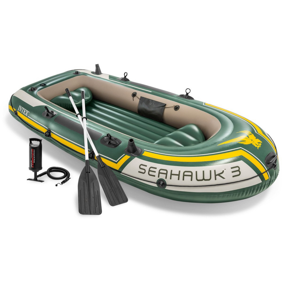 Opblaasbare boot voor 3 personen - Intex Seahawk 3 Set - 295 x 137 cm