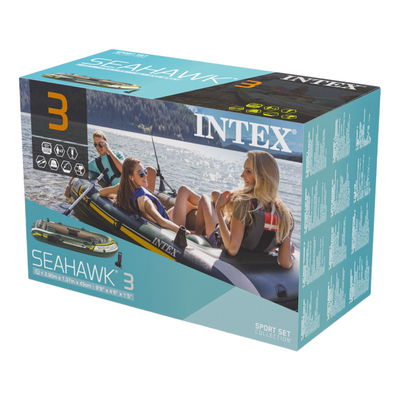 Opblaasbare boot voor 3 personen - Intex Seahawk 3 Set - 295 x 137 cm