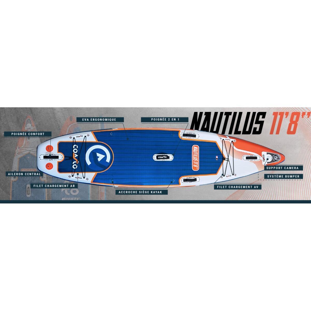 SUP Board Set - Coasto Nautilus 11'8 - met accessoires