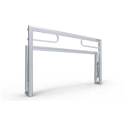 Opklapbaar klein aluminium voetbaldoel - Alusport TRI1680V - 160 x 100 x 80 cm - incl. net