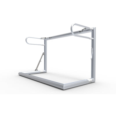 Opklapbaar klein aluminium voetbaldoel - Alusport TRI1680V - 160 x 100 x 80 cm - incl. net