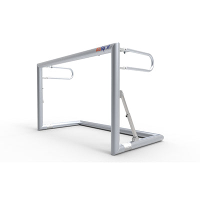 Opklapbaar klein aluminium voetbaldoel - Alusport TRI1680V - 160 x 100 x 80 cm - incl. net