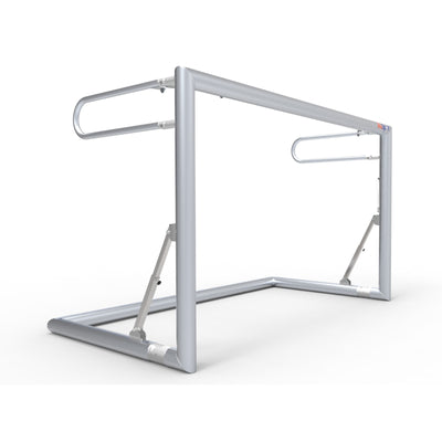 Opklapbaar klein aluminium voetbaldoel - Alusport TRI2080V - 200 x 120 x 100 cm - incl. net