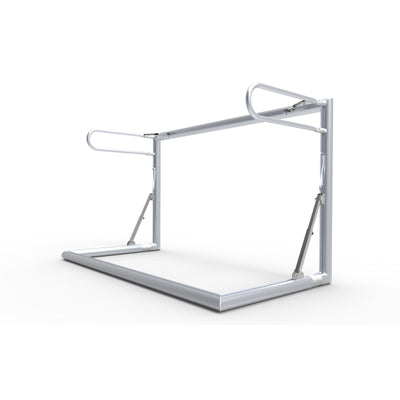 Opklapbaar klein aluminium voetbaldoel - Alusport TRI2080V - 200 x 120 x 100 cm - incl. net