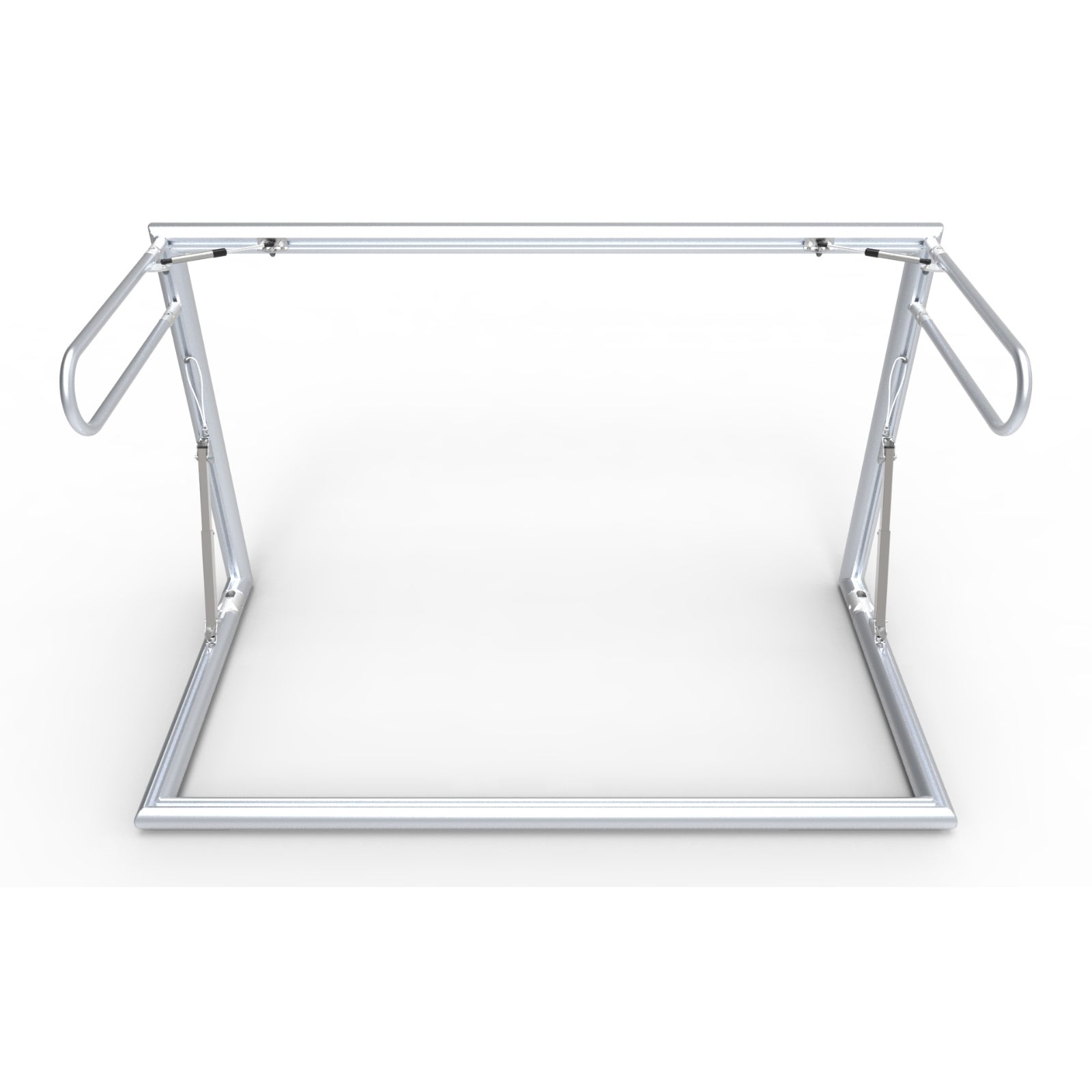 Opklapbaar klein aluminium voetbaldoel - Alusport TRI2080V - 200 x 120 x 100 cm - incl. net