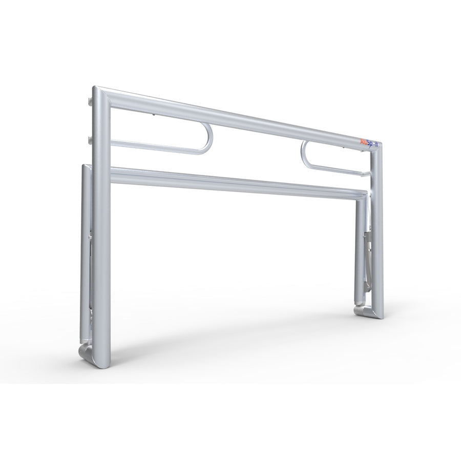 Opklapbaar klein aluminium voetbaldoel - Alusport TRI2080V - 200 x 120 x 100 cm - incl. net