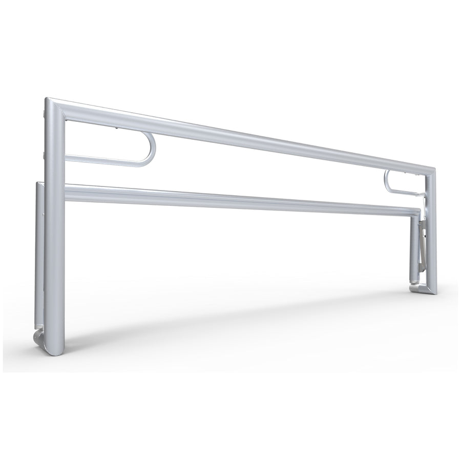 Opklapbaar klein aluminium voetbaldoel - Alusport TRI3080V - 300 x 100 x 80 cm - incl. net