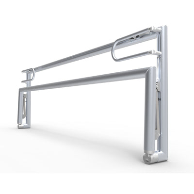 Opklapbaar klein aluminium voetbaldoel - Alusport TRI3080V - 300 x 100 x 80 cm - incl. net