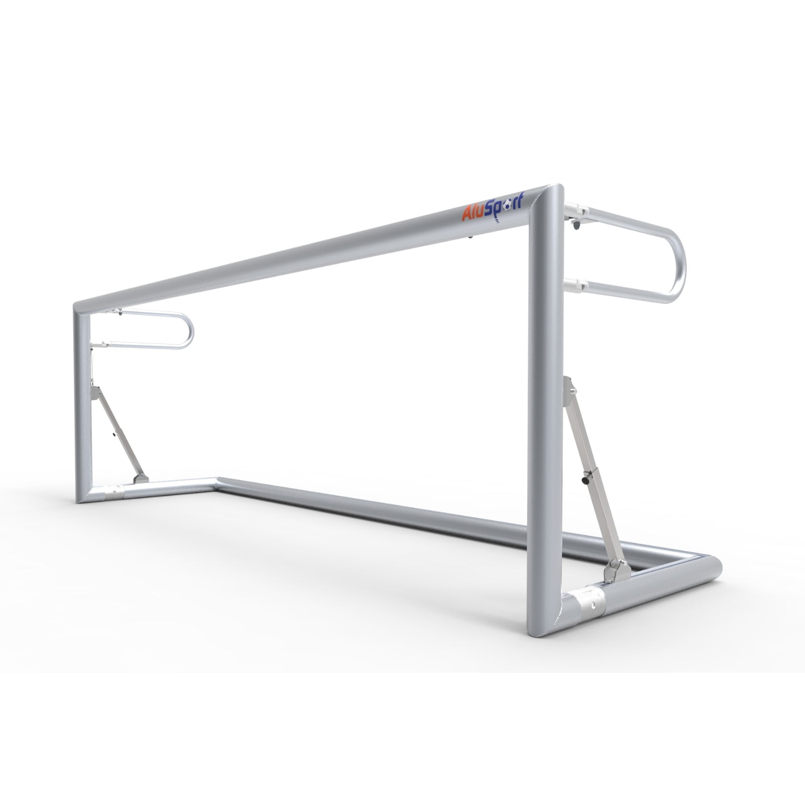 Opklapbaar klein aluminium voetbaldoel - Alusport TRI3080V - 300 x 100 x 80 cm - incl. net