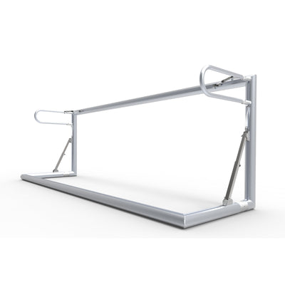 Opklapbaar klein aluminium voetbaldoel - Alusport TRI3080V - 300 x 100 x 80 cm - incl. net