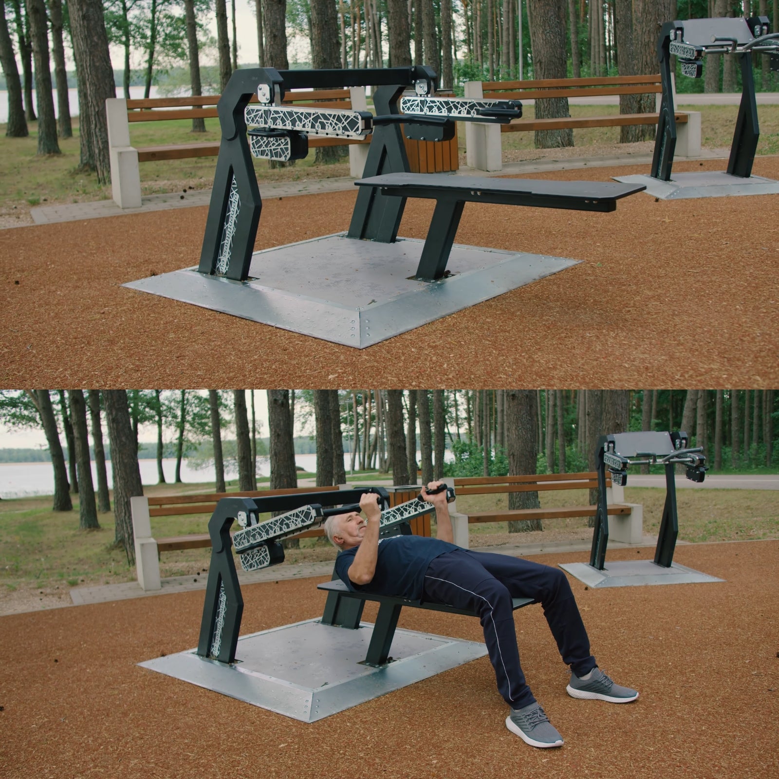 Outdoor bench press machine - Element Fitness Bench Press OG