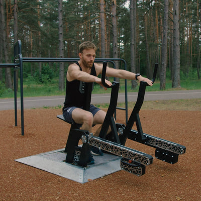 Outdoor seated row machine - Element Fitness Seated Row OG