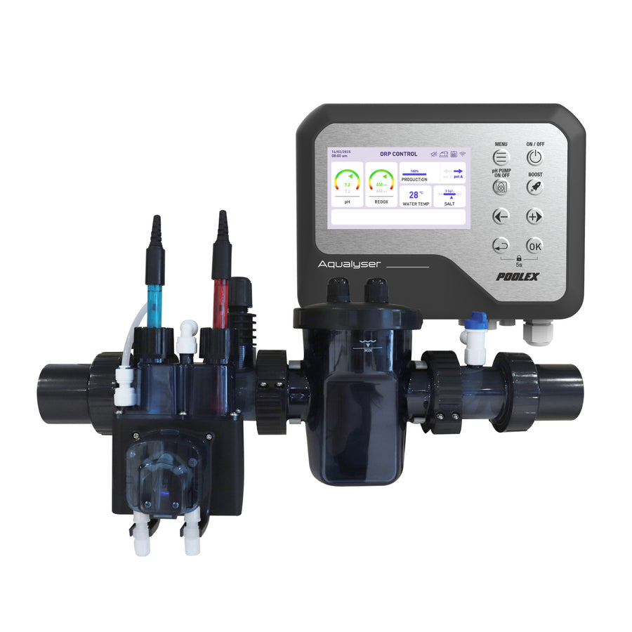 Poolex Aqualyser Flex - Waterkwaliteit-onderhoudsysteem voor zwembaden - Zoutelektrolyse + pH
