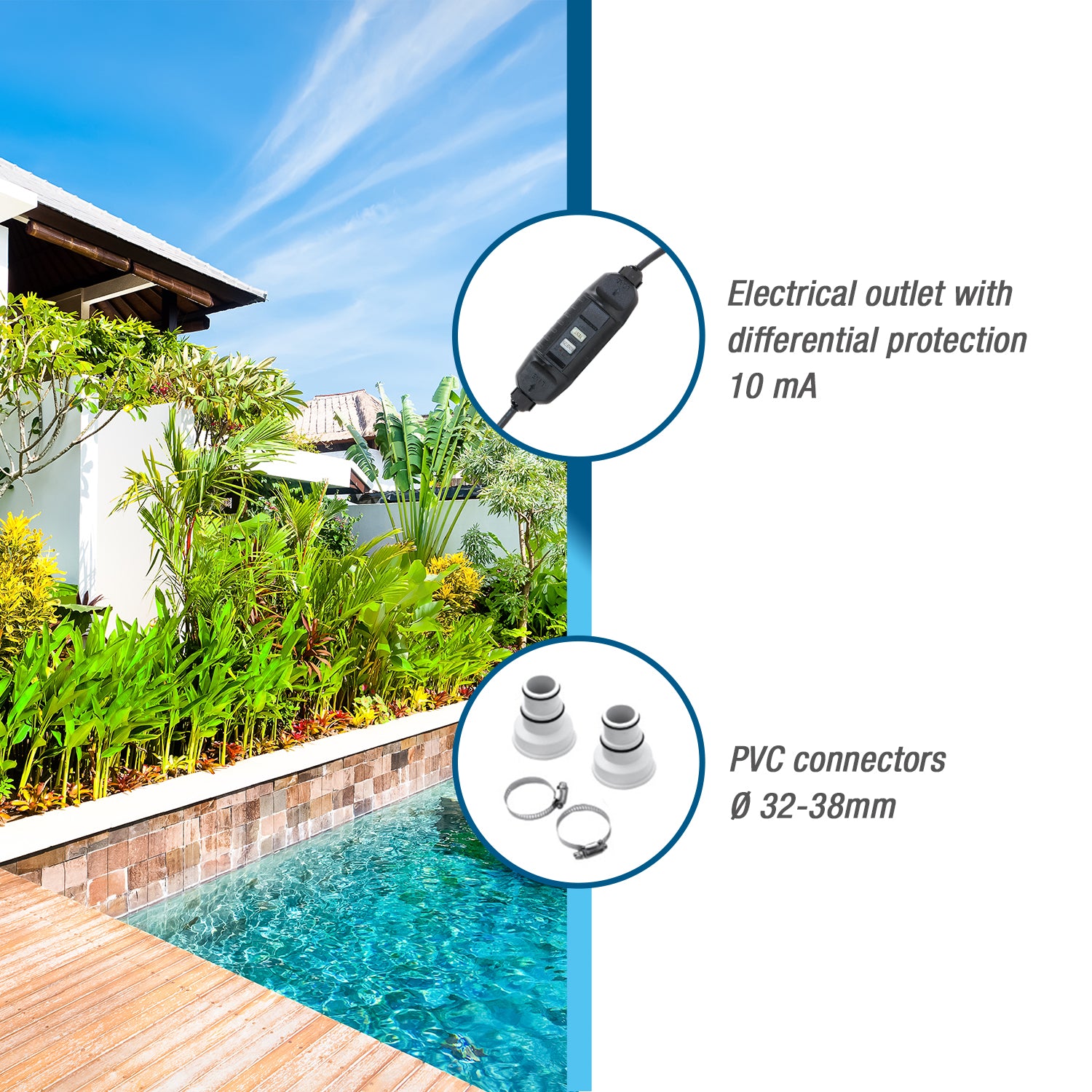 Poolex Nano Action (4kW) - Pompe à chaleur pour piscines (de natation) jusqu'à 15 à 28 m3