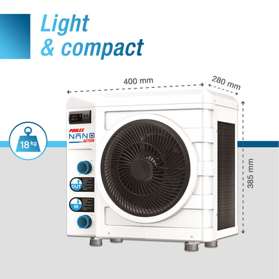 Poolex Nano Action (3kW) - Warmtepomp voor (zwem)baden tot 10 tot 21 m3
