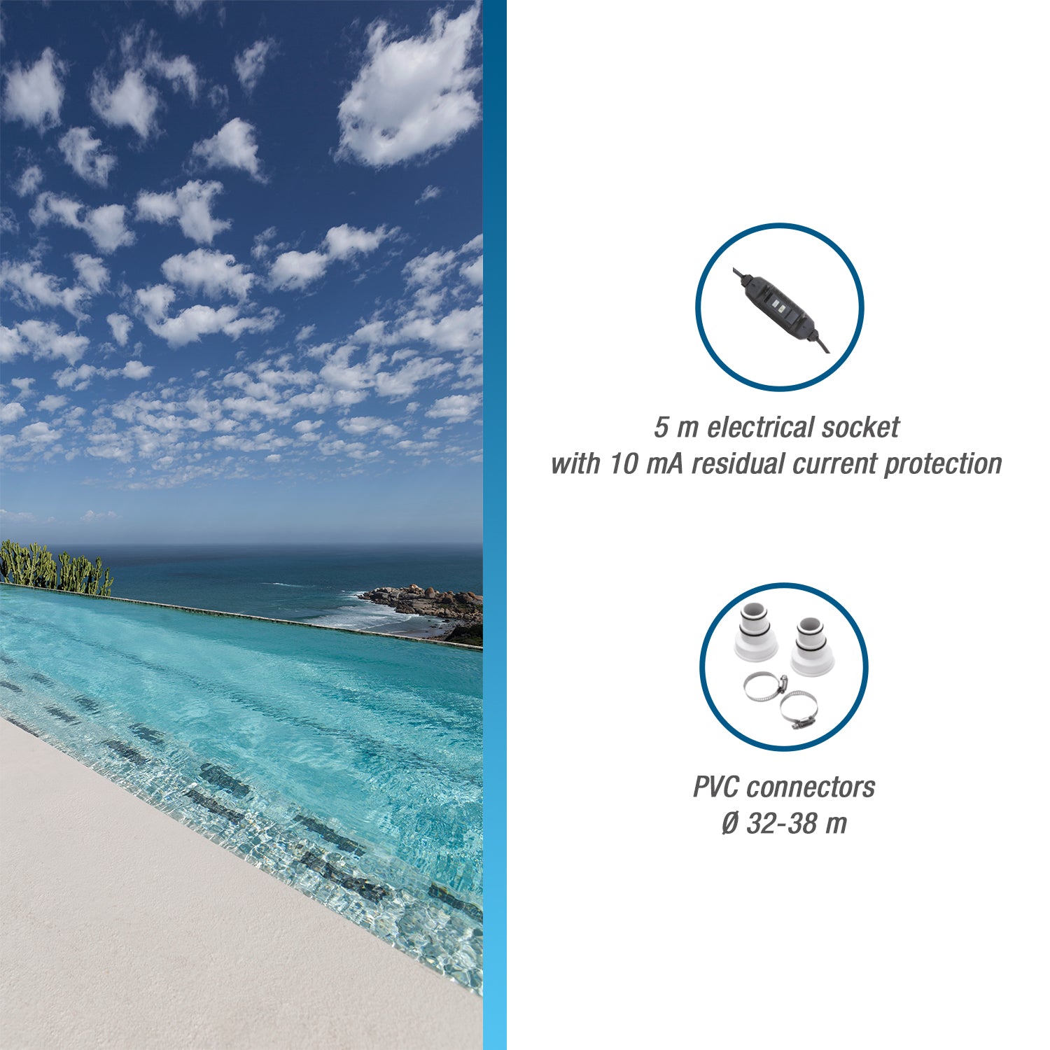 Poolex Nano Turbo (3kW) - Pompe à chaleur pour piscines (de natation) jusqu'à 21 m3